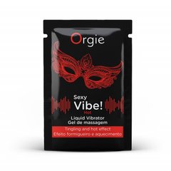 ПРОБНИК Жидкий вибратор SEXY VIBE, 2 мл вибрация + согревающий эффект Orgie (Бразилия-Португалия)